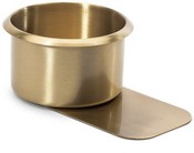 Brass Jumbo Slide Under Drink Holder 3 1/2