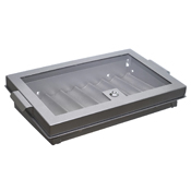 Professional Metal Casino Poker Chip Tray & Locking Cover (8 Row / 420 Chip), 95-0806