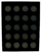 Poker Chip Display Board - 9inch x 12inch Holds 20 Chips, AGS-5005