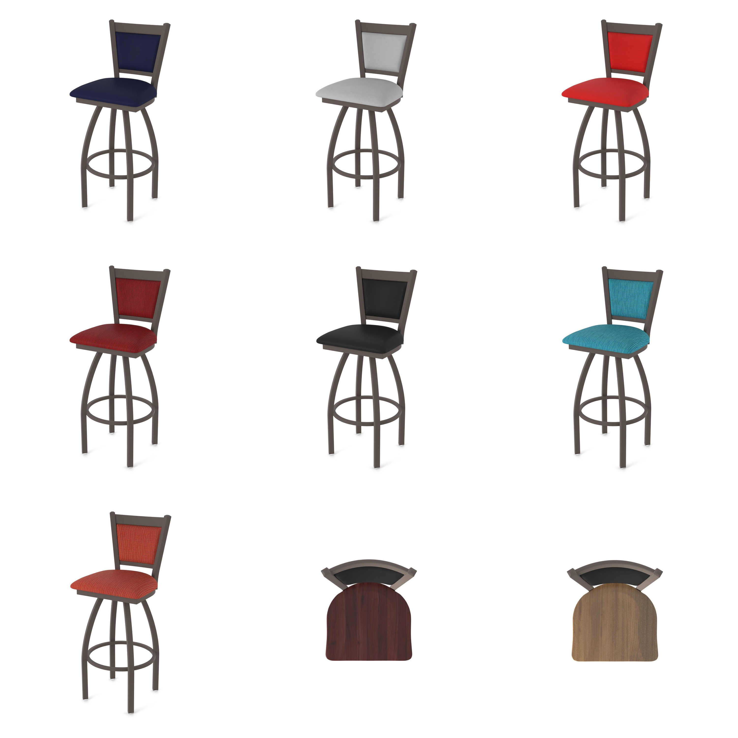 870 Swivel Stool with Bronze Finish