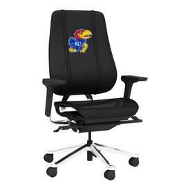 PhantomX Gaming Chair with Kansas Jayhawks Logo, DSPHGMCHRBKJCKT-PSCOL13195A