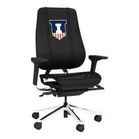 PhantomX Gaming Chair with Illinois Fighting Illini Logo, DSPHGMCHRBKJCKT-PSCOL13600A