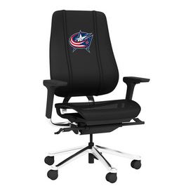 PhantomX Mesh Gaming Chair with Columbus Blue Jackets Logo, DSPHGMCHRBKJCKT-PSNHL40080A