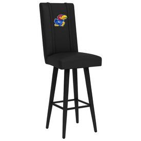 Swivel Bar Stool 2000 with Kansas Jayhawks Logo Panel, XZ2000BSSBLK-PSCOL13195