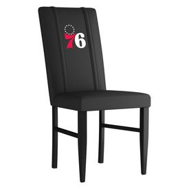Philadelphia 76ers NBA Side Chair 2000 with Primary Logo Panel Set of 2, XZ2000SCBLK-PSNBA32013