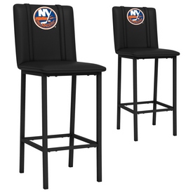 Bar Stool 500 with New York Islanders Logo Set of 2, XZ500BSDBLK-PSNHL41080A