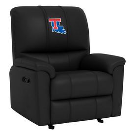 Rocker Recliner with Louisiana Tech Bulldogs Logo, XZ52031CDRRBLK-PSCOL13340