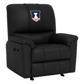 Rocker Recliner with Illinois Fighting Illini Logo, XZ52031CDRRBLK-PSCOL13600