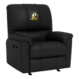 Rocker Recliner with Oregon Ducks Mascot Logo, XZ52031CDRRBLK-PSCOL13877