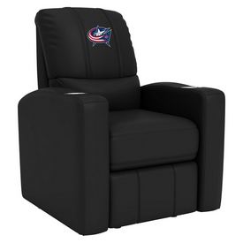 Stealth Recliner with Colombus Blue Jackets Logo, XZ52082CDSMHTBLK-PSNHL40080