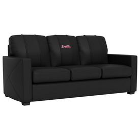 Silver Sofa with Atlanta Braves Logo, XZ7759001SOCDBK-PSMLB20010