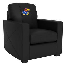 Stationary Club Chair with Kansas Jayhawks Logo Panel, XZ7759002CHCDBK-PSCOL13195
