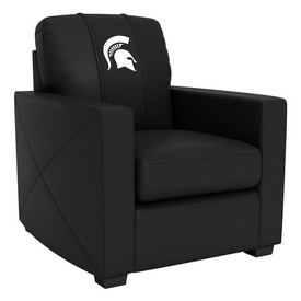 Stationary Club Chair with Michigan State Spartans, AGS-XZ7759002CHCDBK-PSCOL13222 Stationary Club Chair with Michigan State Spartans, AGS-XZ7759002CHCDBK-PSCOL13222