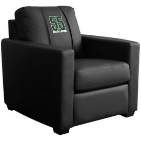 Stationary Club Chair with Milwaukee Bucks Team Commemorative Logo, XZ7759002CHCDBK-PSNBA31054