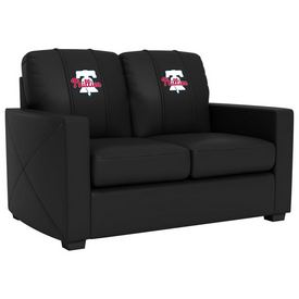 Philadelphia Phillies MLB Stationary Love Seat with Primary Logo, XZ7759003LSCDBK-PSMLB22002