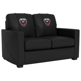 Silver Loveseat with DC United FC Logo, XZ7759003LSCDBK-PSMLS90016