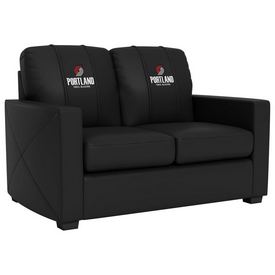 Portland Trailblazers NBA Stationary Love Seat with Secondary Logo, XZ7759003LSCDBK-PSNBA32031