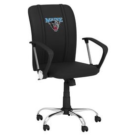 Maine Black Bears Collegiate Curve Task Chair, XZOCCURVE-PSCOL12125