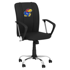 Curve Task Chair with Kansas Jayhawks Logo Panel, XZOCCURVE-PSCOL13195