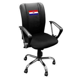 Curve Task Chair with Croatia Logo Panel, XZOCCURVE-PSFLG55016