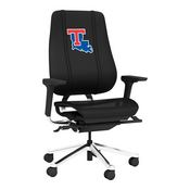 PhantomX Gaming Chair with Louisiana Tech Bulldogs Logo, DSPHGMCHRBKJCKT-PSCOL13340A