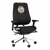 PhantomX Mesh Gaming Chair with City of Los Angeles Seal, DSPHGMCHRBKJCKT-PSLAPD0002A