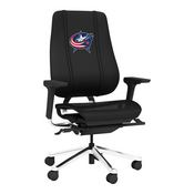 PhantomX Mesh Gaming Chair with Columbus Blue Jackets Logo, DSPHGMCHRBKJCKT-PSNHL40080A