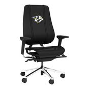 PhantomX Mesh Gaming Chair with Nashville Predators Logo, DSPHGMCHRBKJCKT-PSNHL41060A
