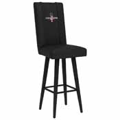 Swivel Bar Stool 2000 with Texas Rangers 2023 Champions Logo, XZ2000BSSBLK-PSMLB22072
