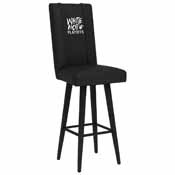Swivel Bar Stool 2000 with Miami Heat White Hot 2024 Playoffs Logo, XZ2000BSSBLK-PSNBA31046