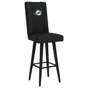 Swivel Bar Stool 2000 with Miami Dolphins, AGS-XZ2000BSSBLK-PSNFL20090