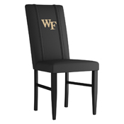 Side Chair 2000 Set of 2 with Wake Forest Block F Logo, XZ2000SCBLK-PSCOL13126