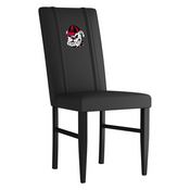 University of Georgia Pinstripe Bulldog Head Side Chair 2000 Set of 2, XZ2000SCBLK-PSCOL13191