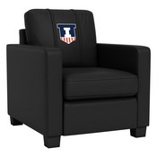 Dyno Stationary Club Chair with Illinois Athletics Shield Logo, XZ283SSASDCC-PSCOL13600