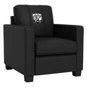 Dyno Stationary Club Chair with Professional Bull Riders Bull Head Shield Logo, XZ283SSASDCC-PSPBR0005