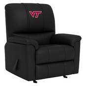 Freedom Rocker Recliner with Virginia Tech Hokies, AGS-XZ4105032MFRRDBLK-PSCOL13227