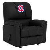 Freedom Rocker Recliner with Atlanta Braves Cooperstown, AGS-XZ4105032MFRRDBLK-PSCOOP0005