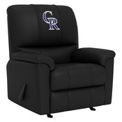 Freedom Rocker Recliner with Colorado Rockies, AGS-XZ4105032MFRRDBLK-PSMLB20080