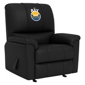 Freedom Rocker Recliner with Golden State Warriors, AGS-XZ4105032MFRRDBLK-PSNBA30088