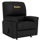 Freedom Rocker Recliner with Pittsburgh Steelers, AGS-XZ4105032MFRRDBLK-PSNFL21040