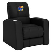 Home Theater Recliner with Kansas Jayhawks Logo Panel, XZ418301RHTCDBLK-PSCOL13195