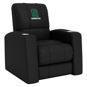 Home Theater Recliner with Michigan State, AGS-XZ418301RHTCDBLK-PSCOL13221