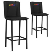 Bar Stool 500 with All Elite Wrestling Dynamite Set of 2, AGS-XZ500BSDBLK-PSAEW0003A