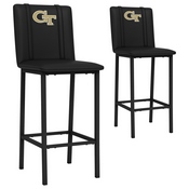 Bar Stool 500 with Georgia Tech Yellow Jackets Set of 2, AGS-XZ500BSDBLK-PSCOL12081A