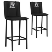 Bar Stool 500 with South Dakota Coyotes Set of 2, AGS-XZ500BSDBLK-PSCOL13095A