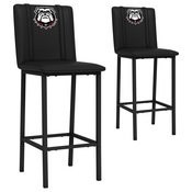 Bar Stool 500 with Georgia Bulldogs Set of 2, AGS-XZ500BSDBLK-PSCOL13190A
