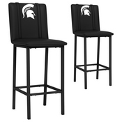 Bar Stool 500 with Michigan State, AGS-XZ500BSDBLK-PSCOL13221A