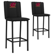 Bar Stool 500 with Central Michigan Set of 2, AGS-XZ500BSDBLK-PSCOL13760A