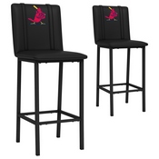 Bar Stool 500 with St Louis Cardinals Set of 2, AGS-XZ500BSDBLK-PSCOOP0100A