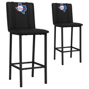 Bar Stool 500 with Texas Rangers Set of 2, AGS-XZ500BSDBLK-PSCOOP0110A